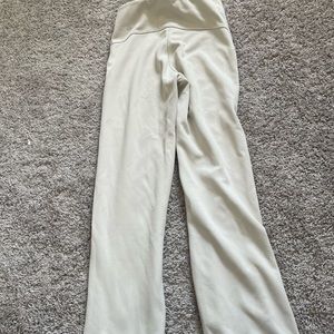 Brushed softstreme ribbed zip flare pants 32.5 inch.